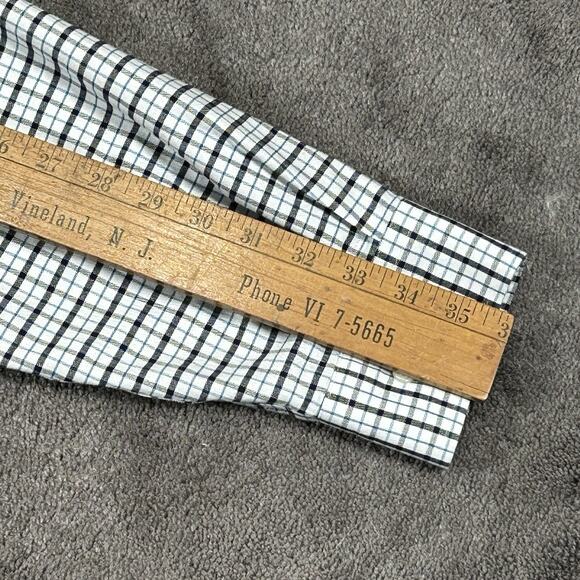 Land's End XL Tall Traditional Fit Crisp Plaid Supima Cotton Button Down Shirt - Picture 11 of 11